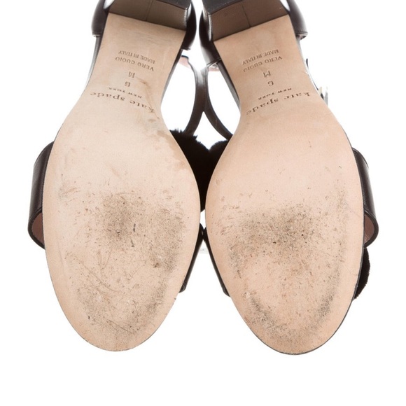 Kate Spade Black Pom-Pom Women's Heels - Picture 5 of 5